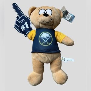 NWT - NHL Buffalo Sabres hockey stuffed plush bear